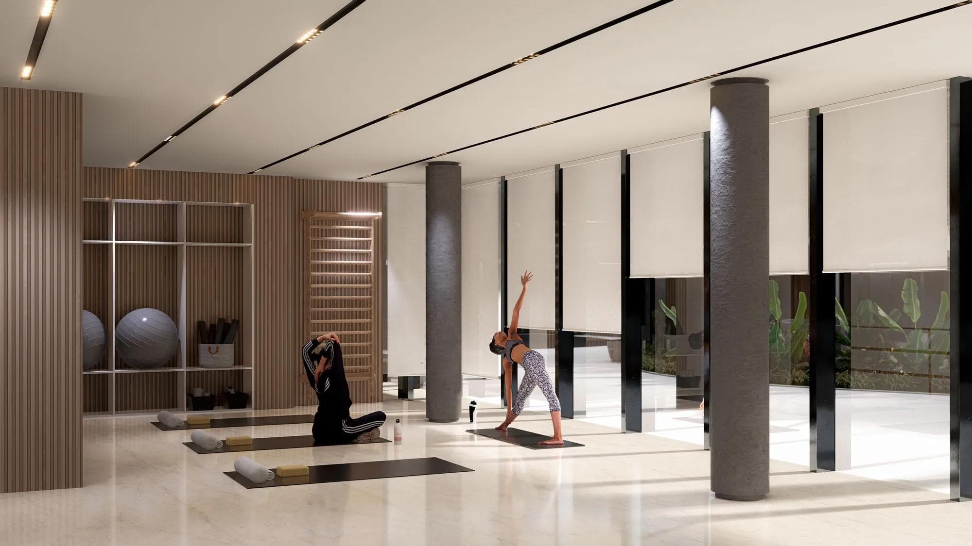 Espacio de yoga y relajación