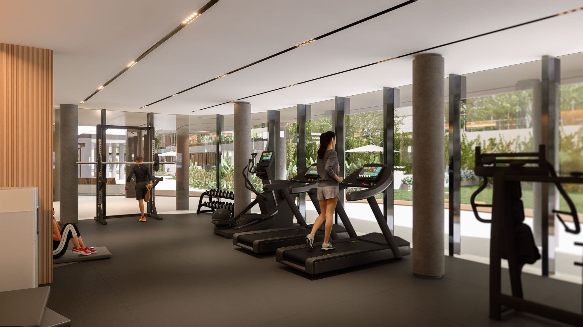 Gimnasio con equipamiento de última generación